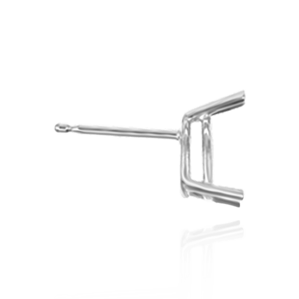 Pear Shape V-End Basket Earrings with Push Post