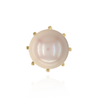 14K Gold Round Eight Prong Earrings with Push Post