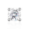 Round Four Prong Basket Earring with Lab Grown Diamonds in 14K Gold