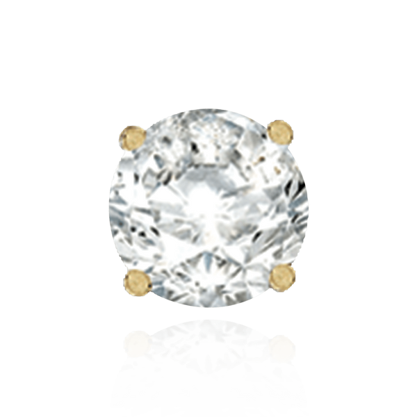 14K Gold, 18K Gold, Platinum Round Four Prong Heavy Weight Basket Earrings with Push Post