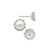 Fancy Pearl Cup Earrings (Metal Mold)