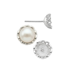 Fancy Pearl Cup Earrings (Metal Mold)