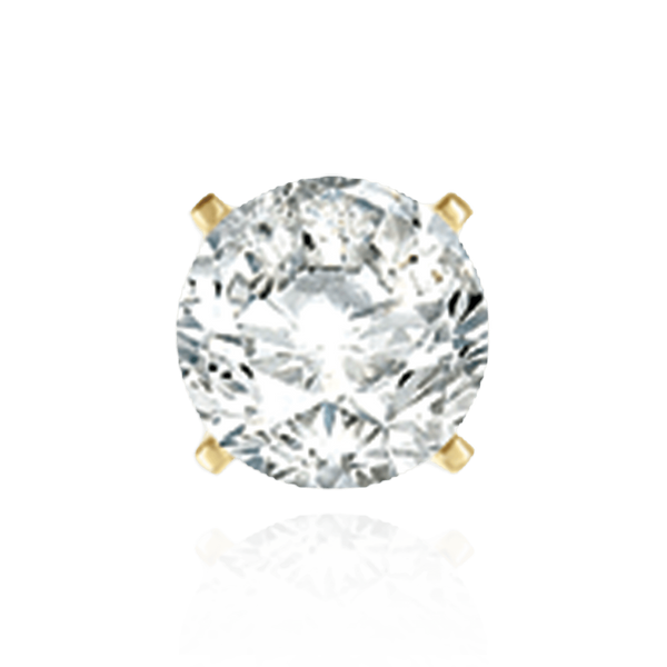 14K Gold, 18K Round Four Prong Heavy Weight Basket Earrings with Screw Post