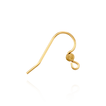 Shepherd Hook with 3 mm Stardust Bead (21 x 8 mm)