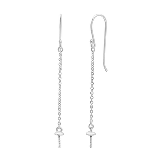 U Threader Earring with 3.8 mm Cup (48 x 8.6 mm)