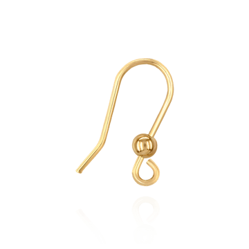 Shepherd Hook with 3 mm Bead (15 x 10 mm)