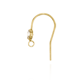 Shepherd Hook with CZ Included (19 x 10 mm)