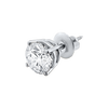 Round Four Prong Basket Earring with Lab Grown Diamonds in 14K Gold