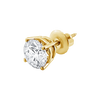 Round Four Prong Basket Earring with Lab Grown Diamonds in 14K Gold