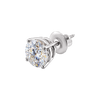 Round Four Prong Basket Earring with Lab Grown Diamonds in 14K Gold