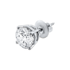 Round Four Prong Basket Earring with Lab Grown Diamonds in 14K Gold
