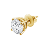 Round Four Prong Basket Earring with Lab Grown Diamonds in 14K Gold