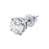 Round Four Prong Basket Earring with Lab Grown Diamonds in 14K Gold
