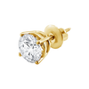 Round Four Prong Basket Earring with Lab Grown Diamonds in 14K Gold