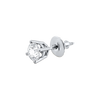 Round Four Prong Basket Earring with Lab Grown Diamonds in 14K Gold