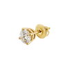 Round Four Prong Basket Earring with Lab Grown Diamonds in 14K Gold