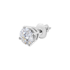Round Four Prong Basket Earring with Lab Grown Diamonds in 14K Gold