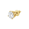 Round Four Prong Basket Earring with Lab Grown Diamonds in 14K Gold