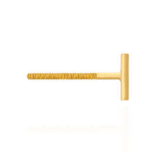 Threaded (Screw) Ear Post with Bar (.034" x 7/16")
