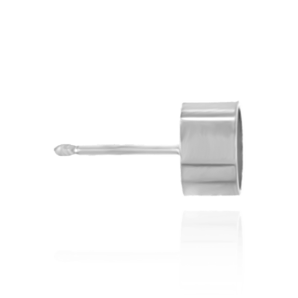 Round Bezel Earrings with Bearing (Metal Mold)