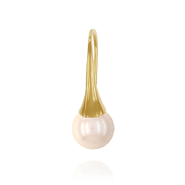 Shepherd Hook with 6 mm Cup (23 x 10 mm) (Pearl Not Included)