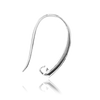 Shepherd Hook with 6 mm Pearl Cup and Diamonds (19 x 12 mm) (Pearl Not Included)