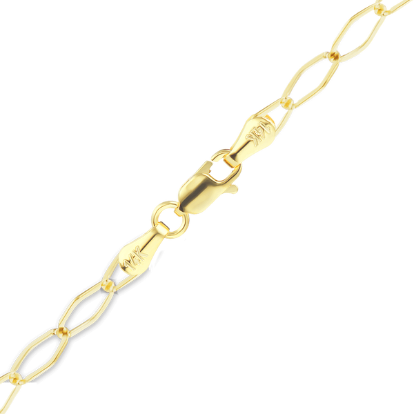 Finished Extension Anklet in 14K Yellow Gold (2.00 mm)