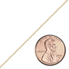 Bulk / Spooled Elongated Cable Chain in 14K & 18K Yellow Gold (0.85 mm - 5.90 mm)