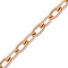 Bulk / Spooled Elongated Cable Chain in 14K Pink Gold (1.10 mm)