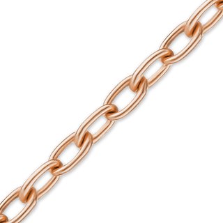 Bulk / Spooled Elongated Cable Chain in 14K Pink Gold (1.10 mm)