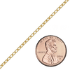 Bulk / Spooled Elongated Cable Chain in 14K & 18K Yellow Gold (0.85 mm - 5.90 mm)