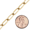 Bulk / Spooled Elongated Flat Curb Chain in 14K Gold-Filled (2.90 mm - 5.10 mm)