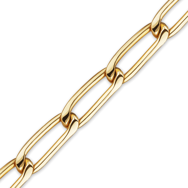 Bulk / Spooled Elongated Curb Chain in 14K Gold-Filled (2.90 mm - 5.10 mm)