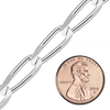 Bulk / Spooled Elongated Curb Chain in Sterling Silver (1.80 mm - 11.70 mm)