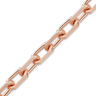 Bulk / Spooled Elongated Diamond Cut Cable Chain in 14K Pink Gold (1.00 mm - 2.60 mm)