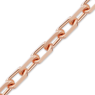 Bulk / Spooled Elongated Diamond Cut Cable Chain in 14K Pink Gold (1.00 mm - 2.60 mm)