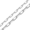 Bulk / Spooled Elongated Diamond Cut Cable Chain in Sterling Silver (1.80 mm - 2.50 mm)