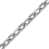 Bulk / Spooled Elongated Flat Cable Chain in 14K White Gold (1.20 mm)