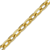 Bulk / Spooled Elongated Flat Cable Chain in 14K Yellow Gold (0.80 mm - 1.20 mm)