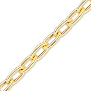 Bulk / Spooled Elongated Hollow Cable Chain in 14K & 18K Yellow Gold (1.00 mm - 5.80 mm)