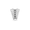 4 Stone Accented Fluted Bail (6.5 mm - 10.0 mm)
