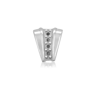 4 Stone Accented Fluted Bail (6.5 mm - 10.0 mm)