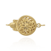 Round Filigree Pearl Clasp (9 mm)