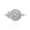 Round Filigree Pearl Clasp (9 mm)