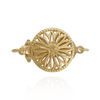 Round Filigree Flower Pearl Clasp (13 mm)