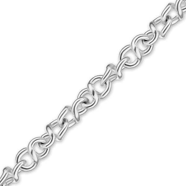 Bulk / Spooled Fancy Twist Cable Chain in Sterling Silver (3.80 mm)