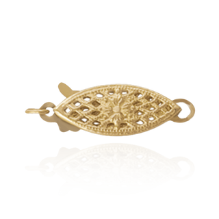 Fish Hook Pearl Clasp with Filigree (16 mm)