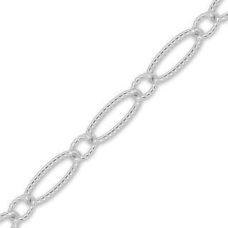 Bulk / Spooled Alternating Oval Cable Chain in Sterling Silver (2.80 mm)