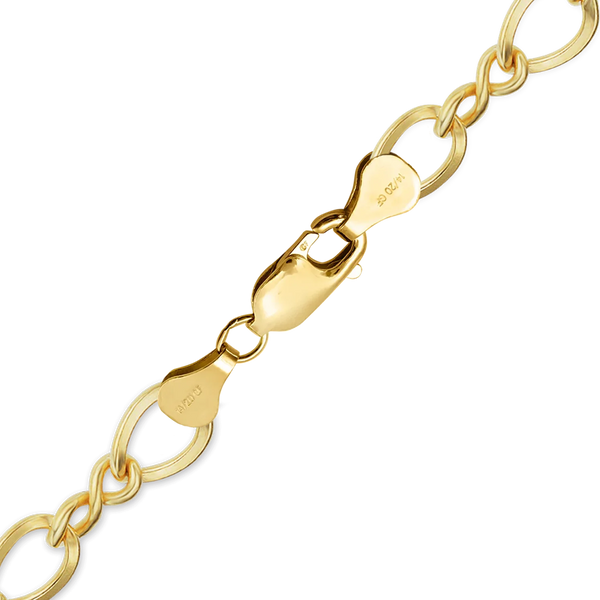 Finished Figure Eight Anklet in 14K Gold-Filled (2.30 mm - 5.50 mm)