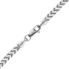 Finished Franco Foxtail Necklace in 14K White Gold (1.50 mm - 2.50 mm)